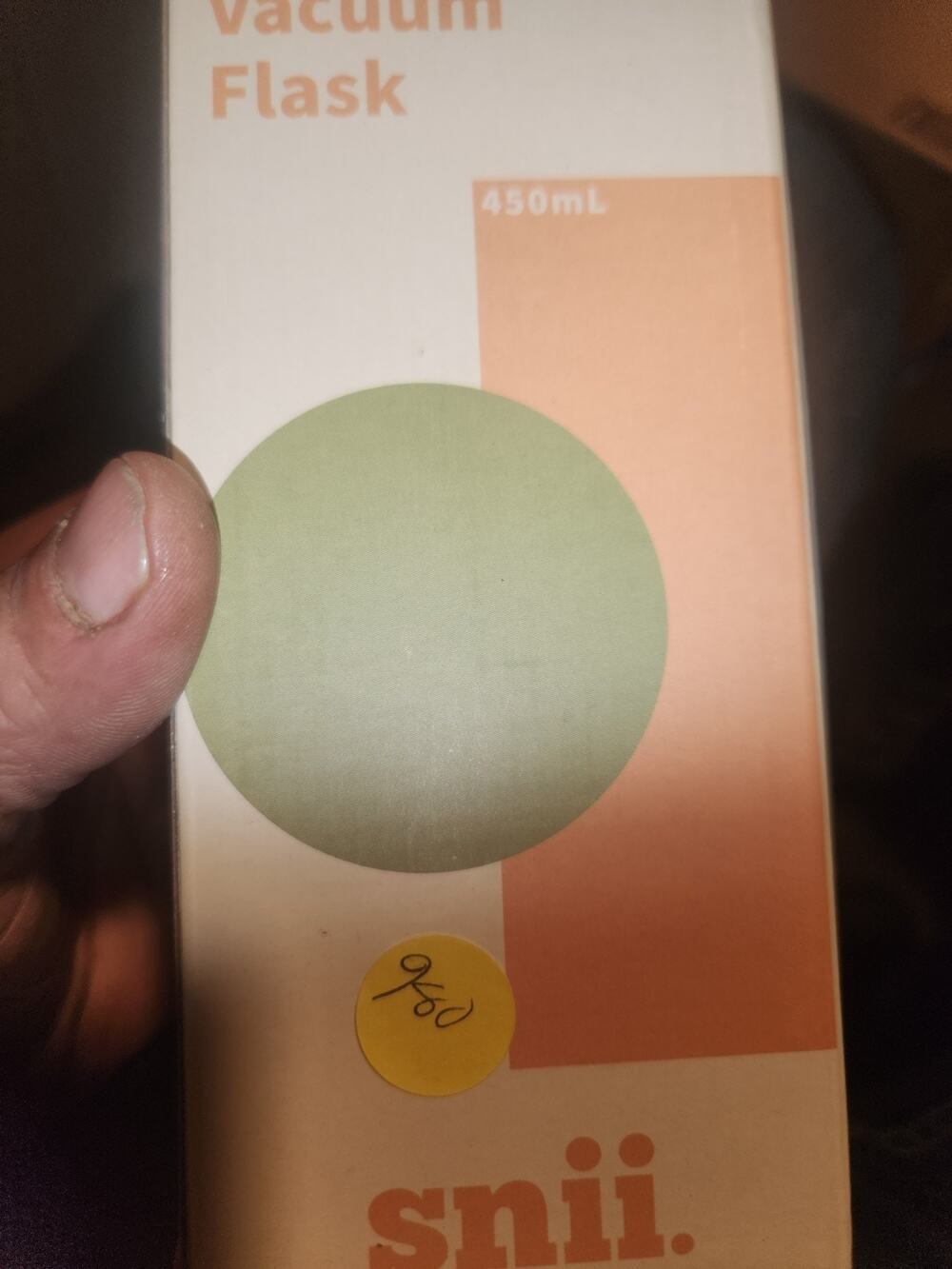 SNII. Vacuum Flask 450mL - Sage Green Insulated Water Bottle NEW!